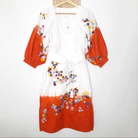 NWT ANTHROPOLOGIE CLEMENCE DIP DYED MINI DRESS - Picture 9 of 15